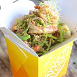Shredded Snowpea, scallop & ocean prawn